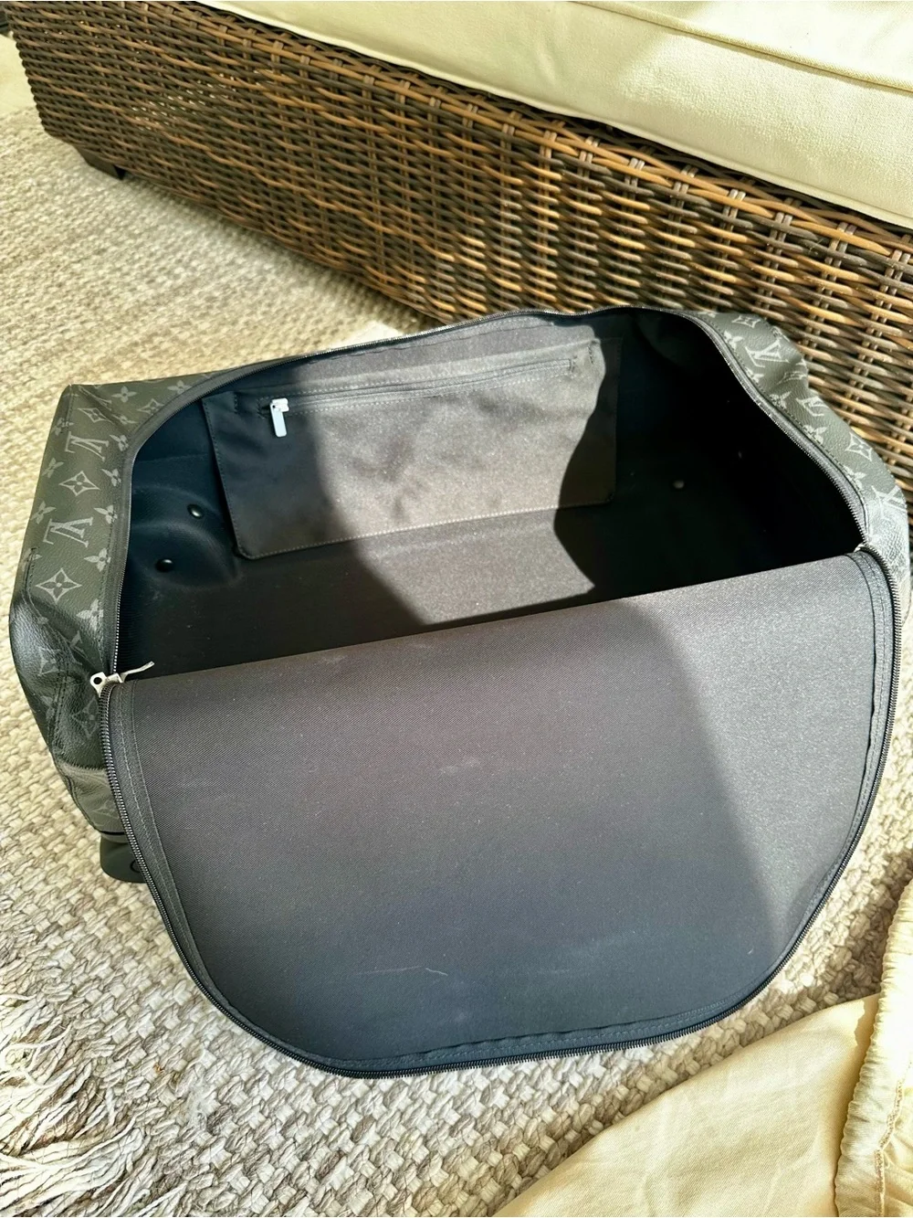 Louis Vuitton Horizon Soft Duffel 55 - Monogram Eclipse Canvas